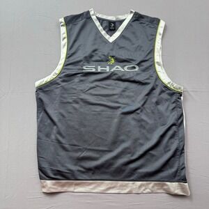 Shaq Mens Basketball Jersey Tank Top‎ Grey White XL S032 Embroidered Logo